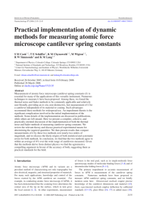 Practical implementation of dynamic methods for measuring atomic