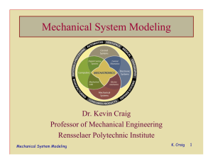 Modeling, Analysis & Control of Dynamic Systems