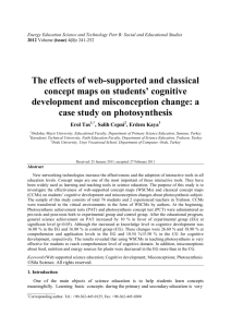 The effects of web-supported and classical concept maps on