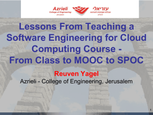 Lessons From Teaching a Software Engineering for Cloud