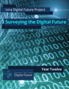 2014 Digital Future Report - Center for the Digital Future