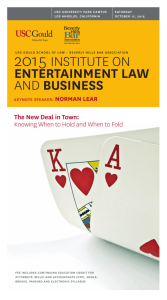 2015 institute on entertainment law and business