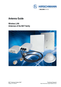 Wireless LAN: Antennas of the BAT family