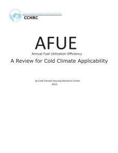 Annual Fuel Utilization Efficiency (AFUE)