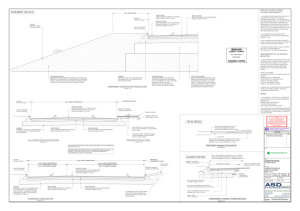 PAVEMENT DETAILS TIE IN DETAIL HAUNCH DETAIL