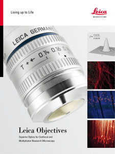 Leica Objectives - Leica Microsystems