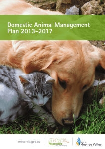 Domestic Animal Management Plan 2013-2017