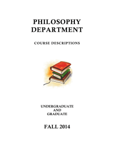 philosophy department - College of Liberal Arts