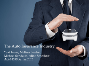 The Auto Insurance Industry