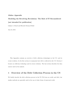 1 Overview of the Debt Collection Process in the US