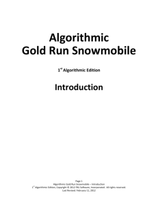Algorithmic Gold Run Snowmobile