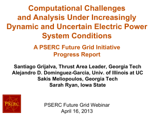 Slides - Power Systems Engineering Research Center