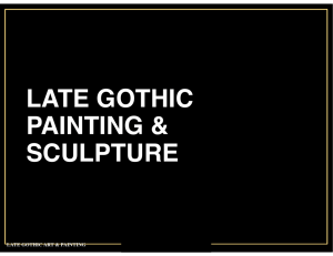 3e - Late Gothic Painting