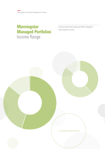 Morningstar Managed Portfolios™ Income Range