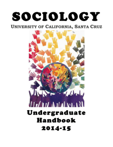 Sociology Undergraduate Handbook 2014-15
