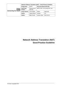 Network Address Translation ( PDF 183 Kb )