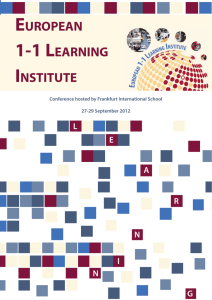 european 1-1 learning institute - Frankfurt International School