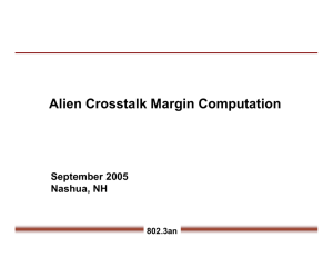 Alien Crosstalk Margin Computation