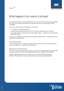 What happens if an invoice is not paid