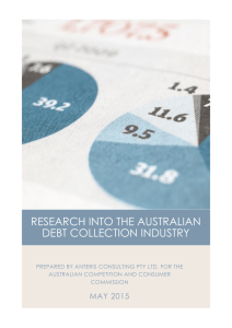 Research into the Australian Debt Collection Industry