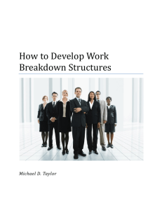 How to Develop Work Breakdown Structures (WBS)