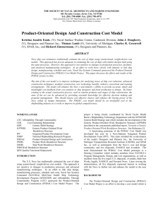 Product-Oriented Design And Construction Cost Model