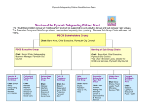 Structure of the Plymouth Safeguarding Children Board PSCB