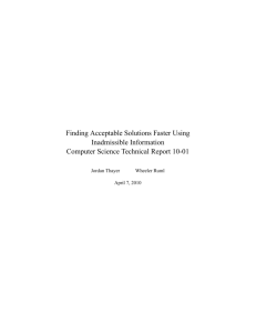 Finding Acceptable Solutions Faster Using Inadmissible Information