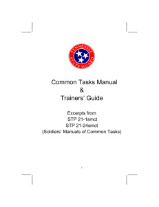 Common Tasks Manual & Trainers' Guide