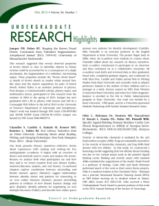 Undergraduate Research Highlights