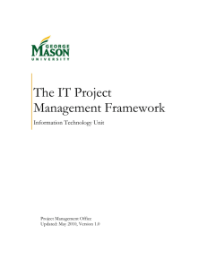 The IT Project Management Framework