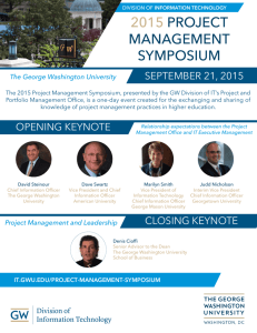Project Management Symposium Agenda