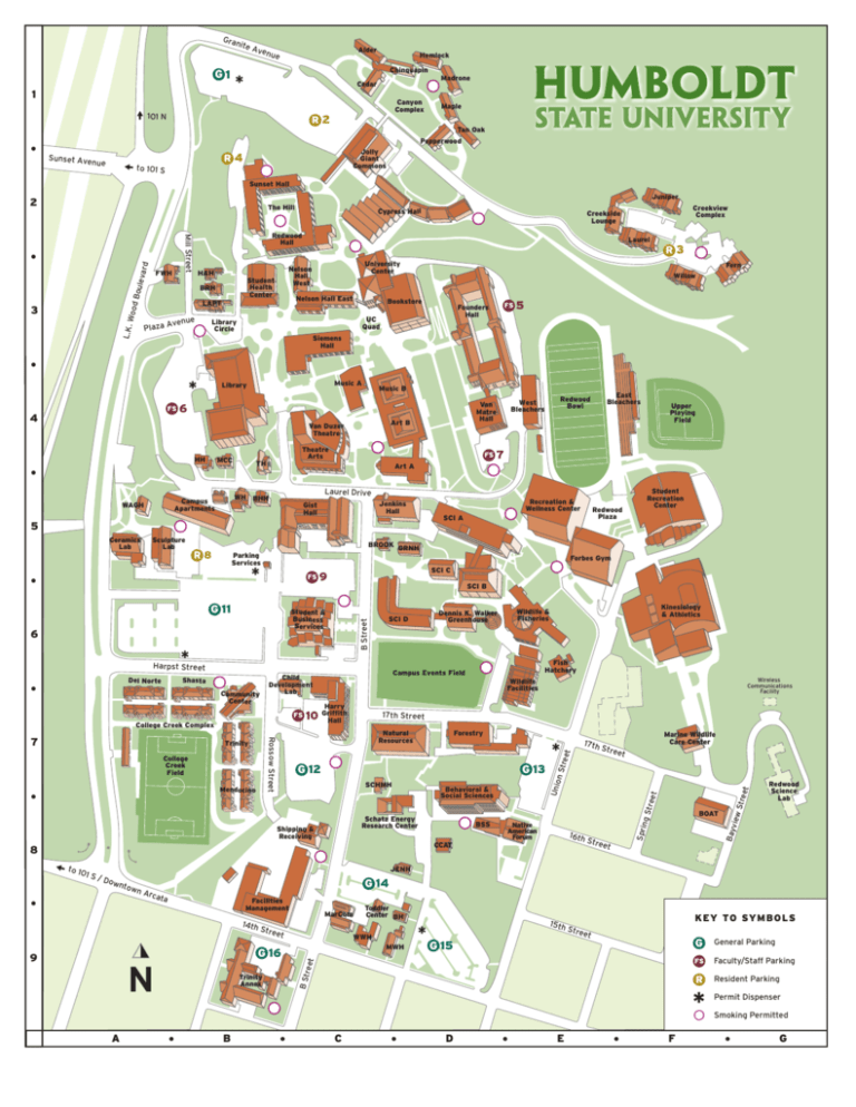 HSU campus map pdf Humboldt State University