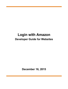 Login with Amazon - Developer Guide for Websites