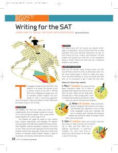 Writing for the SAT