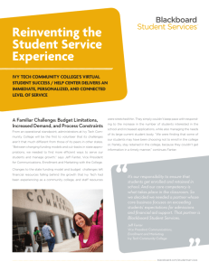 Reinventing the Student Service Experience