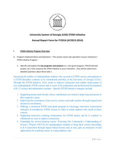 University of Georgia STEM Initiative 2014 Annual Report