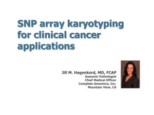 SNP Array Karyotype - Association for Pathology Informatics