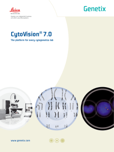 CytoVision brochure - Wellcome Trust Centre for Human Genetics