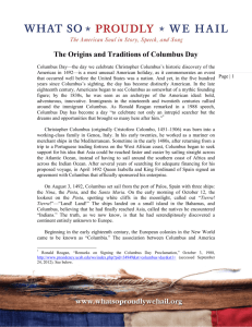 The Origins and Traditions of Columbus Day
