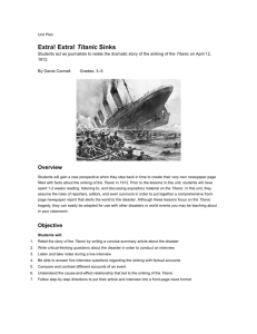 Titanic Lesson Plans & Reproducibles