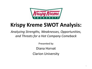 Krispy Kreme SWOT Analysis: Strengths, Weaknesses
