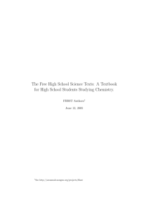 The Free High School Science Texts: A Textbook For