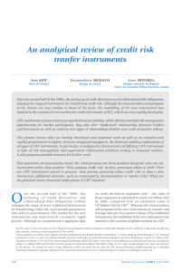 An analytical review of credit risk transfer instruments