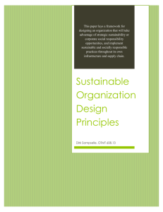 Sustainable Organization Design Principles