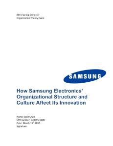 How Samsung Electronics' Organizational Structure and Culture