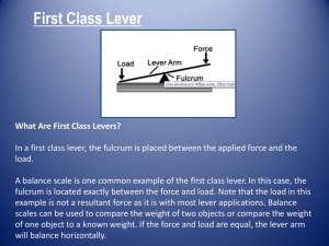 First Class Lever