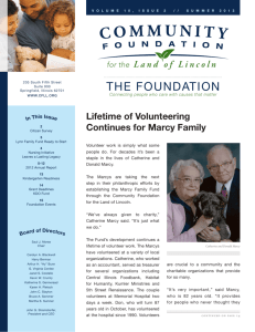 2012 Annual Report - Community Foundation for the Land of Lincoln