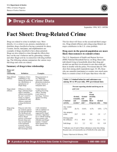 Fact Sheet: Drug-Related Crime - DRCNet Online Library of Drug