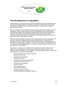 The development of regulation